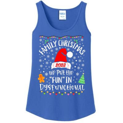 Dysfunctional Funny Matching Family Christmas Pajamas XMas  Ladies Essential Tank