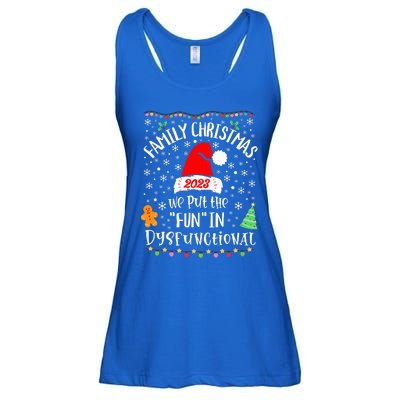 Dysfunctional Funny Matching Family Christmas Pajamas XMas  Ladies Essential Flowy Tank