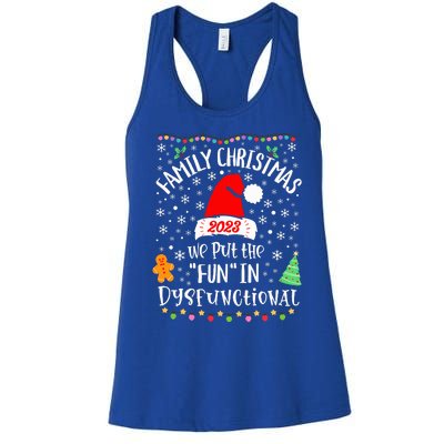 Dysfunctional Funny Matching Family Christmas Pajamas XMas  Women's Racerback Tank