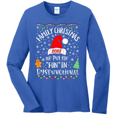 Dysfunctional Funny Matching Family Christmas Pajamas XMas  Ladies Long Sleeve Shirt