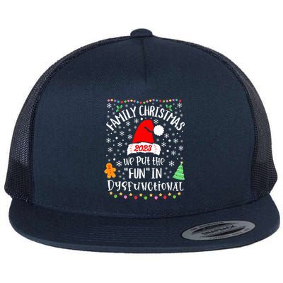 Dysfunctional Funny Matching Family Christmas Pajamas XMas  Flat Bill Trucker Hat