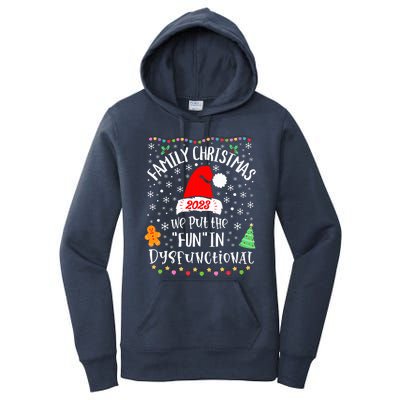 Dysfunctional Funny Matching Family Christmas Pajamas XMas  Women's Pullover Hoodie