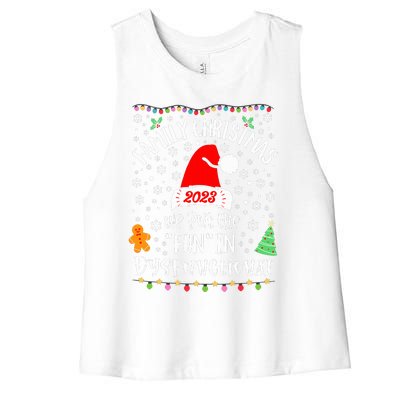 Dysfunctional Funny Matching Family Christmas Pajamas XMas  Women's Racerback Cropped Tank