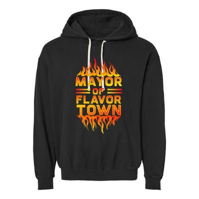 Design For Mayor Of Flavor Town Garment-Dyed Fleece Hoodie