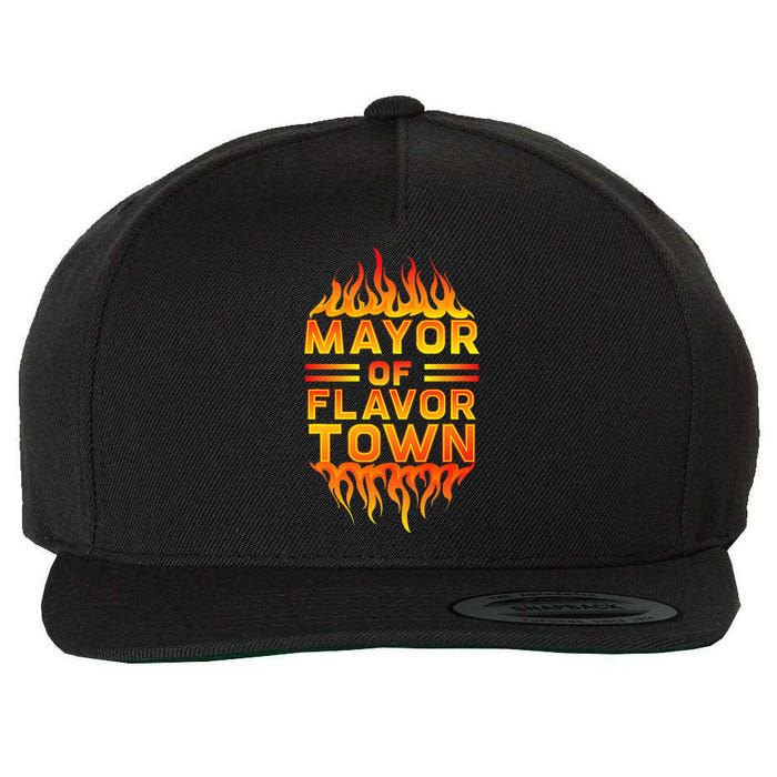 Design For Mayor Of Flavor Town Wool Snapback Cap