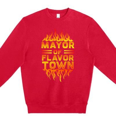 Design For Mayor Of Flavor Town Premium Crewneck Sweatshirt