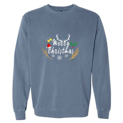 Design For Merry Christmas Garment-Dyed Sweatshirt