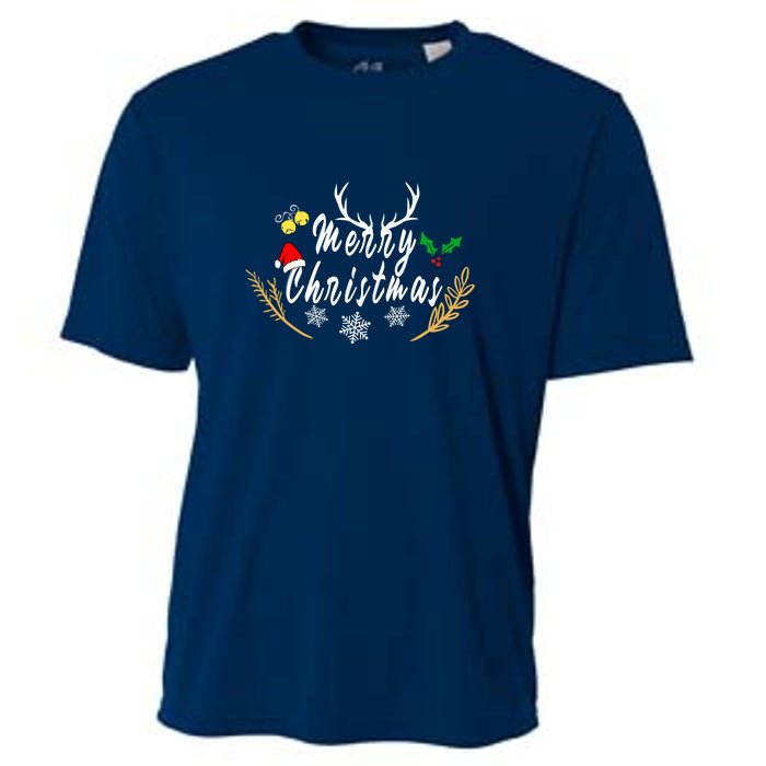 Design For Merry Christmas Cooling Performance Crew T-Shirt