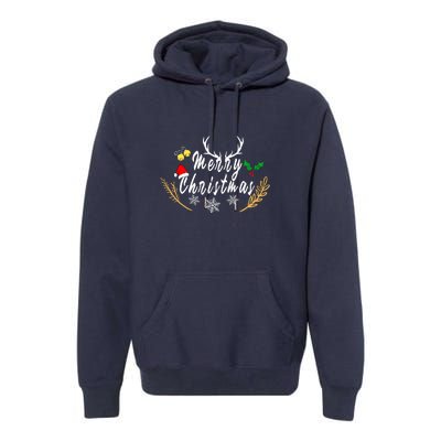 Design For Merry Christmas Premium Hoodie