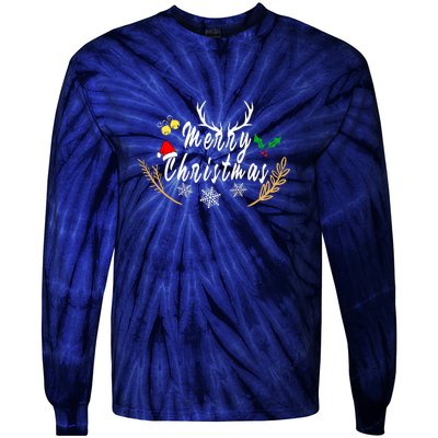 Design For Merry Christmas Tie-Dye Long Sleeve Shirt