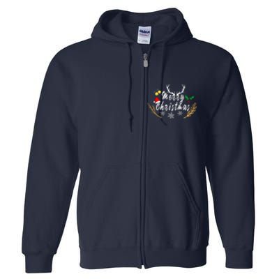 Design For Merry Christmas Full Zip Hoodie