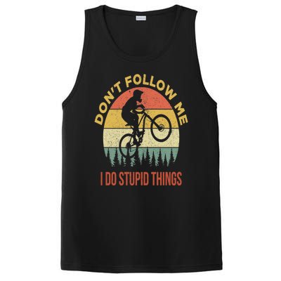 Don't Follow Me I Do Stupid Things Mountain Biking PosiCharge Competitor Tank