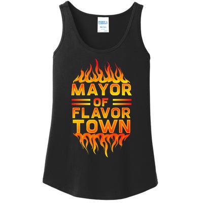 Design For Mayor Of Flavor Town Ladies Essential Tank