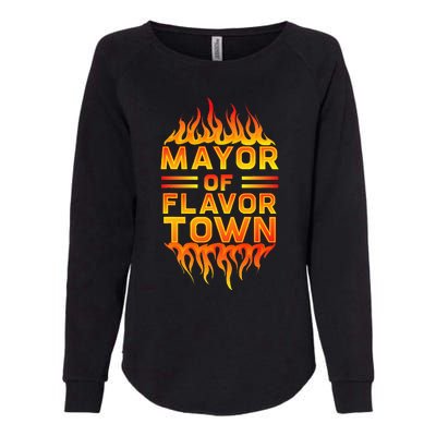 Design For Mayor Of Flavor Town Womens California Wash Sweatshirt