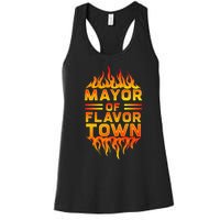 Design For Mayor Of Flavor Town Women's Racerback Tank