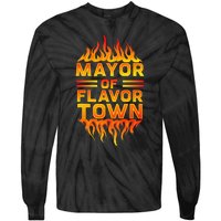 Design For Mayor Of Flavor Town Tie-Dye Long Sleeve Shirt