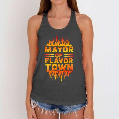 Design For Mayor Of Flavor Town Women's Knotted Racerback Tank