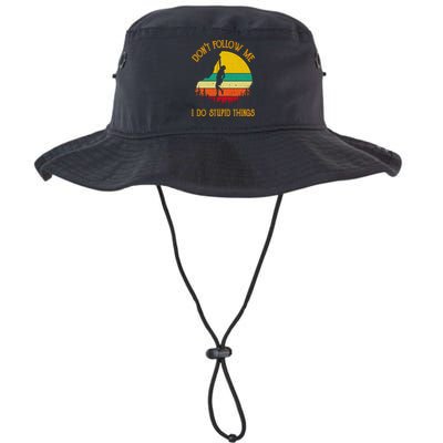 Don't Follow Me I Do Stupid Things Rock Climbing Gifts Bucket Hat
