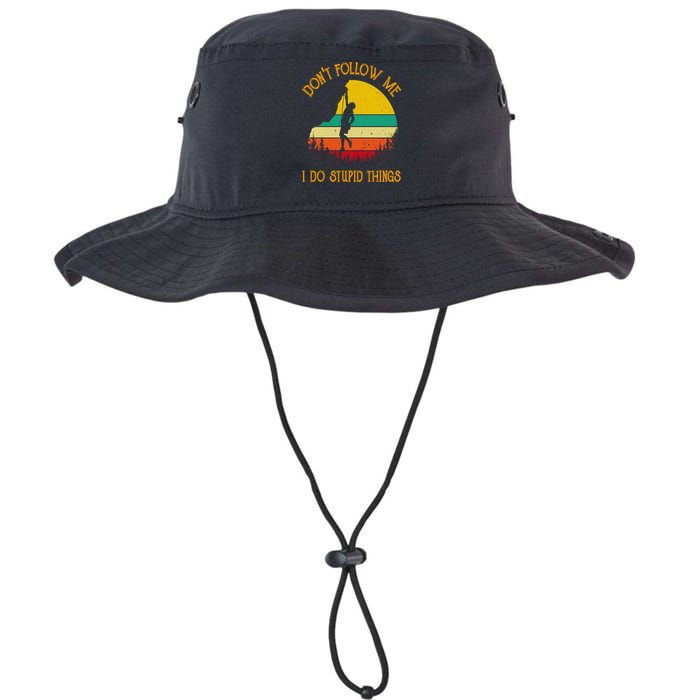 Don't Follow Me I Do Stupid Things Rock Climbing Gifts Bucket Hat