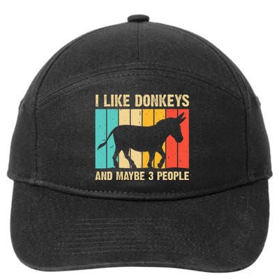 Donkey For Mule Equine Horse 7-Panel Snapback Hat