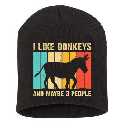 Donkey For Mule Equine Horse Short Acrylic Beanie