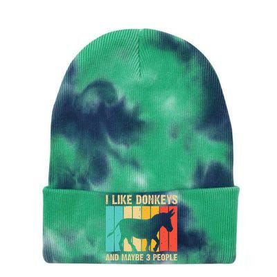 Donkey For Mule Equine Horse Tie Dye 12in Knit Beanie