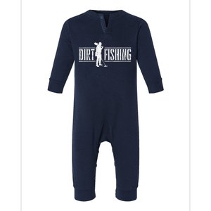 Dirt Fishing Metal Detecting Treasure Hunting Detectorist Infant Fleece One Piece