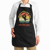 Don't Follow Me I Do Stupid Things Snowboarding Apron