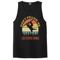 Don't Follow Me I Do Stupid Things Snowboarding PosiCharge Competitor Tank