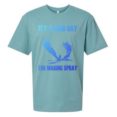 Day For Making Spray Ski Rope Water Skiing Gift Sueded Cloud Jersey T-Shirt