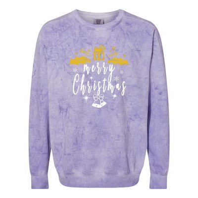 Design For Merry Christmas Colorblast Crewneck Sweatshirt