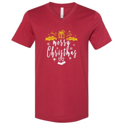 Design For Merry Christmas V-Neck T-Shirt