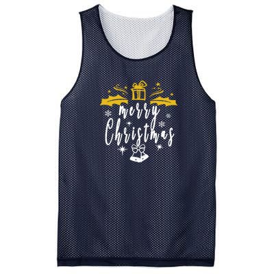 Design For Merry Christmas Mesh Reversible Basketball Jersey Tank