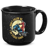 Don't Follow Me I Do Stupid Things Snowmobile Motor Sled 15oz Campfire Ceramic Mug