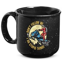 Don't Follow Me I Do Stupid Things Snowmobile Motor Sled 15oz Campfire Ceramic Mug