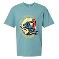 Don't Follow Me I Do Stupid Things Snowmobile Motor Sled Sueded Cloud Jersey T-Shirt