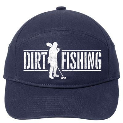 Dirt Fishing Metal Detecting Treasure Hunting Detectorist 7-Panel Snapback Hat