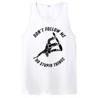 Don't Follow Me I Do Stupid Things Snowboarder Snowboarding PosiCharge Competitor Tank