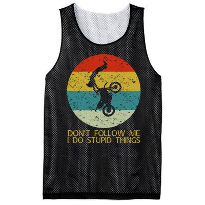 Dont Follow Me I Do Stupid Things Mesh Reversible Basketball Jersey Tank