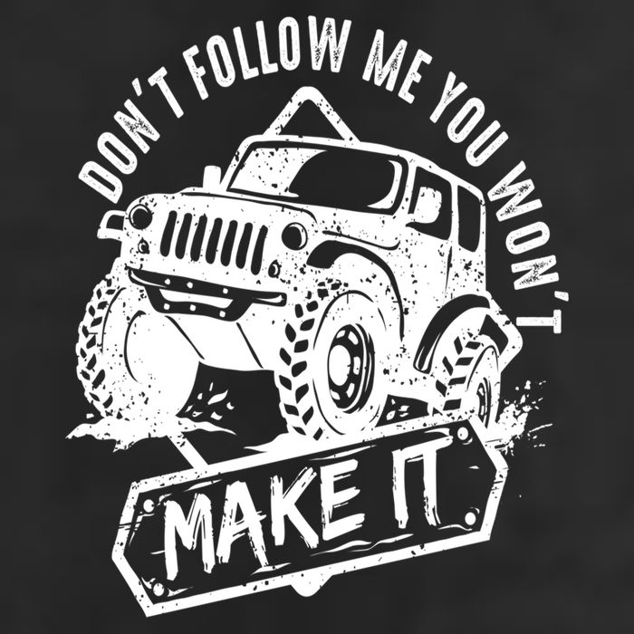 Don't Follow Me You Won't Make It Garment-Dyed Fleece Hoodie