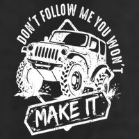 Don't Follow Me You Won't Make It Crop Fleece Hoodie