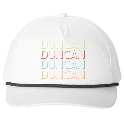 Duncan First Name My Personalized Named Snapback Five-Panel Rope Hat