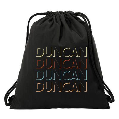 Duncan First Name My Personalized Named Drawstring Bag