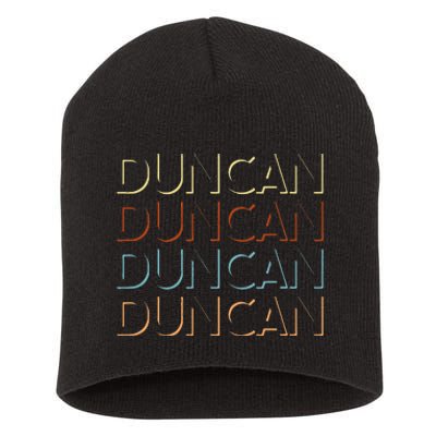 Duncan First Name My Personalized Named Short Acrylic Beanie