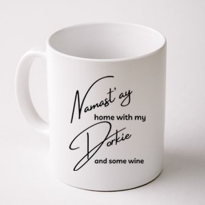 Dorkie Funny Namastay For Yoga And Dog Lovers Gift Coffee Mug