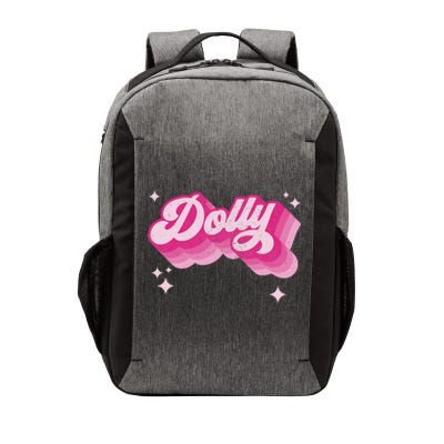 Dolly First Name Girl Vintage Style 70s Personalized Retro Vector Backpack