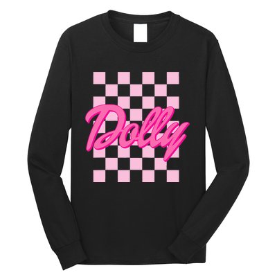 Dolly First Name Style 70s Personalized Gift Long Sleeve Shirt