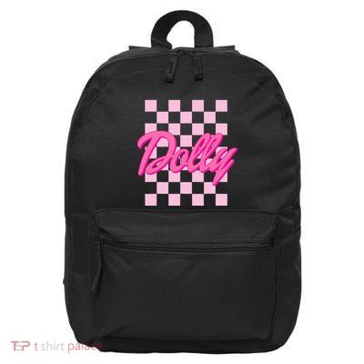 Dolly First Name Style 70s Personalized Gift 16 in Basic Backpack