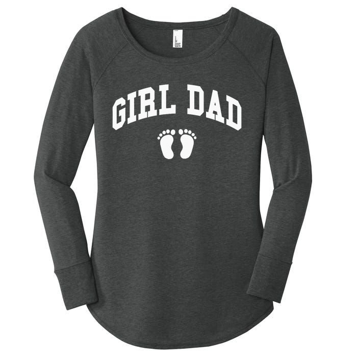 Dad Father of Proud New Dad Classic Women's Perfect Tri Tunic Long Sleeve Shirt