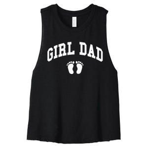 Dad Father of Proud New Dad Classic Women's Racerback Cropped Tank